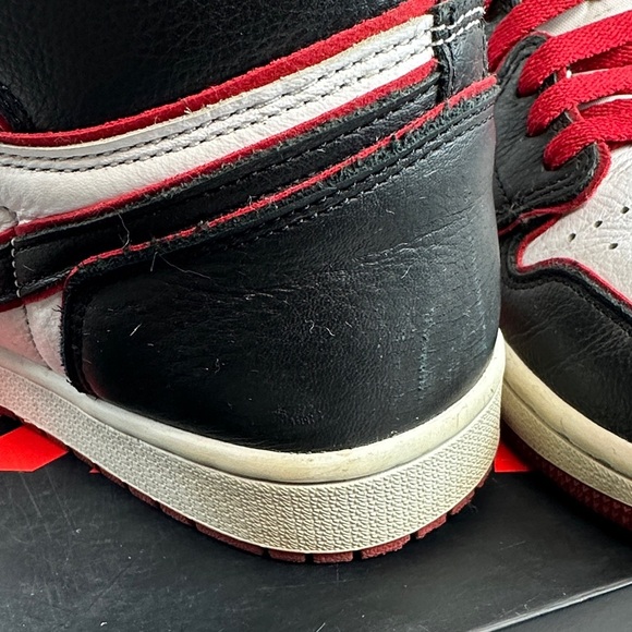 Nike Air Jordan 1 Retro High OG Black/Gym Red-White Sneakers - Picture 13 of 16